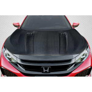 2016-2021 Honda Civic Carbon Creations Broman Hood - 1 Piece - image 1 2016-2021 Honda Civic Carbon Creations Broman Hood - 1 Piece - image 1