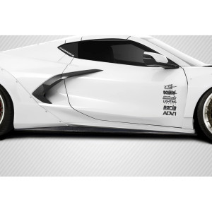 2020-2025 Chevrolet Corvette C8 Carbon Creations Gran Veloce Wide Body Side Skirt Rocker Panel Splitters - 2 Pieces - image 1 2020-2025 Chevrolet Corvette C8 Carbon Creations Gran Veloce Wide Body Side Skirt Rocker Panel Splitters - 2 Pieces - image 1