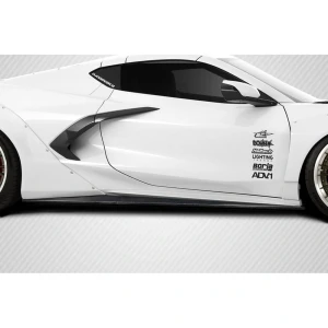2020-2025 Chevrolet Corvette C8 Gran Veloce Wide Body Side Skirt Rocker Panel Splitters - 2 Pieces - image 1