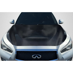 2014-2023 Infiniti Q50 Carbon Creations GTS Look Hood - 1 Piece - image 1 2014-2023 Infiniti Q50 Carbon Creations GTS Look Hood - 1 Piece - image 1