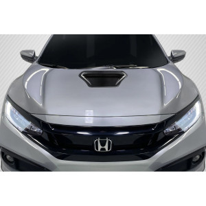 2017-2021 Honda Civic Type R Carbon Creations OEM Look Hood Scoop - 1 Piece - image 1