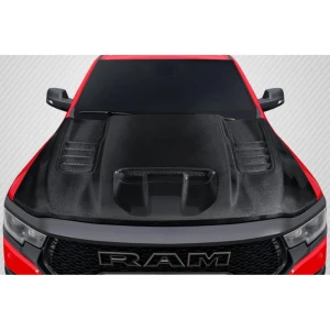 2021-2024 Dodge Ram OEM Look Carbon Fiber Hood - image 1