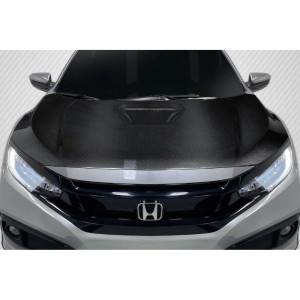 2016-2021 Honda Civic Carbon Creations Type R Look Hood - 1 Piece - image 1 2016-2021 Honda Civic Carbon Creations Type R Look Hood - 1 Piece - image 1