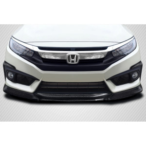 2016-2018 Honda Civic 2DR 4DR Carbon Creations Yoka Front Lip Spoiler Air Dam - 3 Pieces - image 1 2016-2018 Honda Civic 2DR 4DR Carbon Creations Yoka Front Lip Spoiler Air Dam - 3 Pieces - image 1