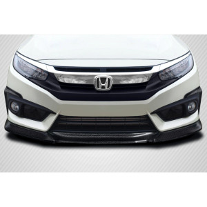 2016-2018 Honda Civic 2DR 4DR Yoka Front Lip Spoiler Air Dam - 3 Pieces - image 1