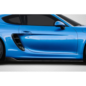 2014-2016 Porsche Cayman Carbon Creations Motox Side Skirt Rocker Panel Splitters - 2 Pieces - image 1