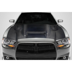2011-2014 Dodge Charger Hellcat Redeye Look hood - 1 Piece - image 1