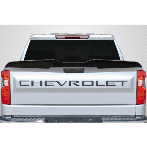 2019-2025 Chevrolet Silverado Carbon Creations Tornado Rear Tailgate Wing Spoiler - 3 Pieces - image 1