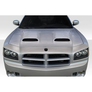 2006-2010 Dodge Charger Duraflex Redeye Look Hood - 1 Piece - image 1