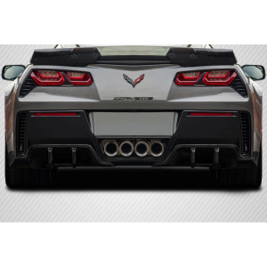 2014-2019 Chevrolet Corvette C7 Carbon Creations Exe Rear Diffuser - 2 Pieces - image 1