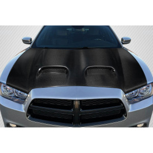 2011-2014 Dodge Charger Redeye Look Hood - 1 Piece - image 1