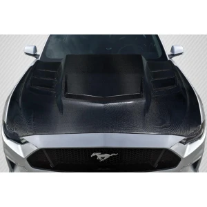 2018-2023 Ford Mustang Interceptor Carbon Fiber Hood - image 1