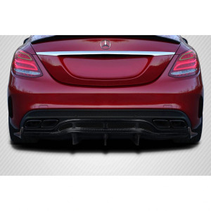 2015-2020 Mercedes C Class W205 Weaver Sport Rear Diffuser - 3 Pieces - image 1