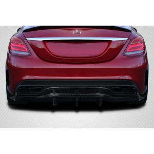 2015-2020 Mercedes C Class W205 Weaver Sport Rear Diffuser - 3 Pieces - image 1