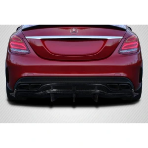 2015-2020 Mercedes C Class W205 Weaver Sport Rear Diffuser - 3 Pieces - image 1