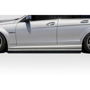 2008-2014 Mercedes Benz C Class W204 Duraflex Radian Side Skirt Rocker Panel Splitters - 2 Pieces - image 1