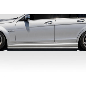 2008-2014 Mercedes Benz C Class W204 Radian Side Skirt Rocker Panel Splitters - 2 Pieces - image 1
