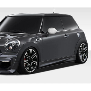 2007-2013 Mini Cooper Hatchback R56 2009-2015 Cooper convertible R57 2012-2015 Cooper Coupe / Roadster R58 R59 DL-R Side Skirt Splitters - 2 Piece - image 1