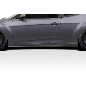 2012-2017 Hyundai Veloster Bailer Side Skirt Rocker Panel Splitters - 2 Pieces (S) - image 1