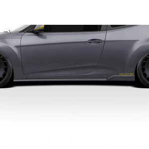 2012-2017 Hyundai Veloster Bailer Side Skirt Rocker Panel Splitters - 2 Pieces (S) - image 1