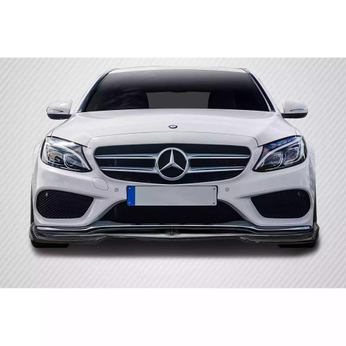 2015-2021 Mercedes C Class W205 Carbon Creations DriTech Fortune Front Lip 1 Piece ( For AMG Bumper only) (ed_119696)