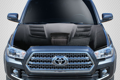2012-2015 Toyota Tacoma Carbon Creations Viper Look Hood 1 Piece
