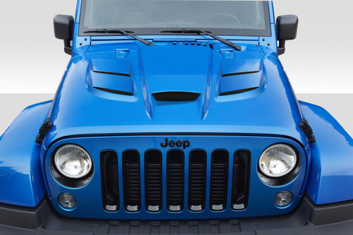 2007-2018 Jeep Wrangler Duraflex Viper Look Hood 1 Piece