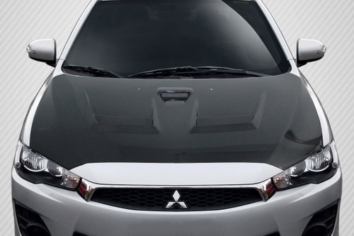 2008-2017 Mitsubishi Lancer / Lancer Evolution 10 Carbon Creations D Spec Hood 1 Piece