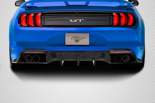 2018-2020 Ford Mustang Carbon Creations Grid Rear Diffuser 1 Piece