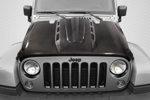 2007-2018 Jeep Wrangler Carbon Creations Avenger Hood 1 Piece
