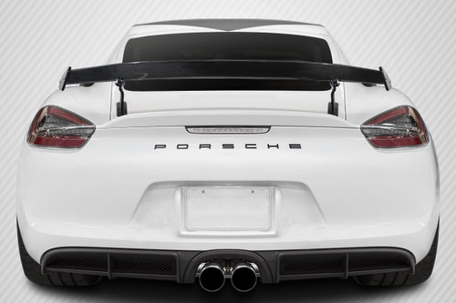 2014-2020 Porsche Cayman 718 Carbon Creations GT4 Look Rear Wing Spoiler 3 Piece