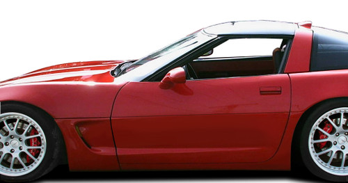 1984-1996 Chevrolet Corvette C4 Duraflex C5 Conversion Side Skirts Rocker Panels with Doorcaps 6 Piece
