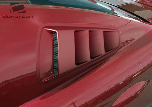 2010-2014 Ford Mustang Duraflex Circuit Window Scoop Louvers 2 Piece