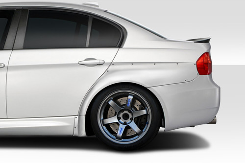 2006-2011 BMW 3 Series E90 4DR Duraflex HX Wide Body Rear Fender Flares 2 Piece
