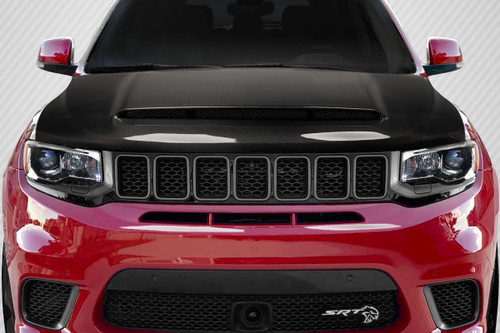2011-2022 Jeep Grand Cherokee Carbon Creations Demon Look Hood 1 Piece