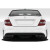 2012-2014 Mercedes C63 W204 4DR Sedan Black Series Look Rear Bumper - 1 Piece (S) - image 5