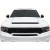 2011-2023 Dodge Durango Demon Look Hood - 1 Piece - image 1