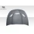 2013-2016 Dodge Dart Hellcat Look Hood - 1 Piece - image 9