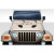 1997-2006 Jeep Wrangler Power Dome Hood - 1 Piece - image 1
