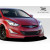 2011-2013 Hyundai Elantra Racer Front Lip Under Spoiler Air Dam - 1 Piece - image 9