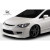 2006-2011 Honda Civic 4DR JDM Type JS Type R Conversion Front Lip Under Spoiler Air Dam - 1 Piece - image 3