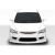 2006-2011 Honda Civic 4DR JDM Type JS Type R Conversion Front Lip Under Spoiler Air Dam - 1 Piece - image 3