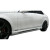 2008-2014 Mercedes C Class W204 W-1 Side Skirts Rocker Panels - 2 Piece - image 1