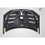 2012-2015 Honda Civic 4DR Carbon Creations TS-1 Hood - 1 Piece - image 4