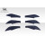 2013-2020 Scion FR-S Toyota 86 Subaru BRZ GT500 V3 Rear Bumper Canards - 6 Piece - image 7