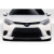 2014-2016 Toyota Corolla Zeta Front Lip Under Spoiler ( base model only ) - 3 Piece - image 1