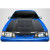 1987-1993 Ford Mustang Carbon Creations GT500 V2 Hood - 1 Piece - image 1