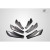 2013-2020 Scion FR-S Toyota 86 Subaru BRZ GT500 V3 Rear Bumper Canards - 6 Piece (S) - image 8
