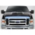 2008-2010 Ford Super Duty F250 F350 F450 GT500 V2 Hood - 1 Piece - image 2