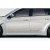 2008-2010 Subaru Impreza 2008-2011 Impreza WRX 4DR 5DR MSR Side Skirts - 2 Piece - image 1